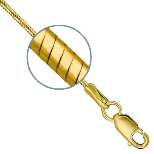 Цепочка плетения "Шнурок" из красного золота