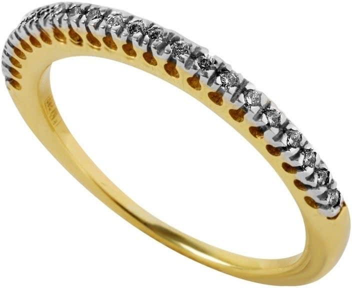Кольцо с 22 бриллиантами из жёлтого золота