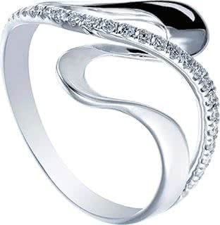 Кольцо с 25 бриллиантами из белого золота