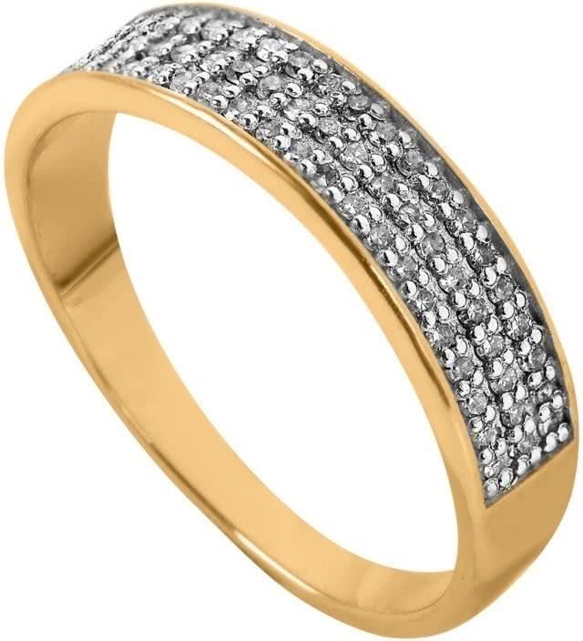 Кольцо с 63 бриллиантами из красного золота