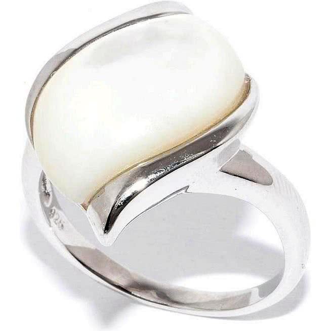 Кольцо с перламутром из серебра