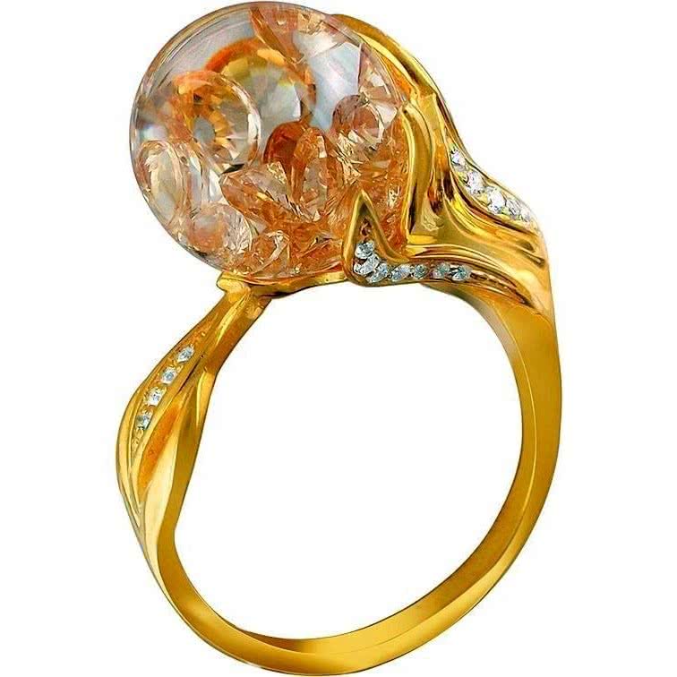 фото кольцо с фианитом и изумрудом. плавающий фианит. плавающий фианит. кольцо эстет 01k158202_17. серьги с стеклом и фианитами из серебра 01с2511140-5 эстет.